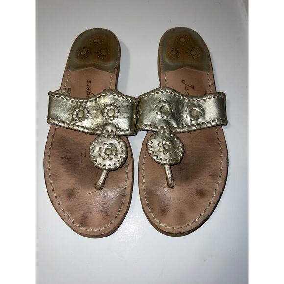 Jack Rogers iconic sandal in platinum size 7 - Picture 1 of 8